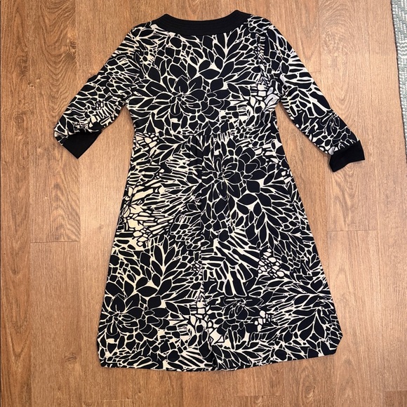 Coldwater Creek Black and Cream Floral Dress - Picture 6 of 6